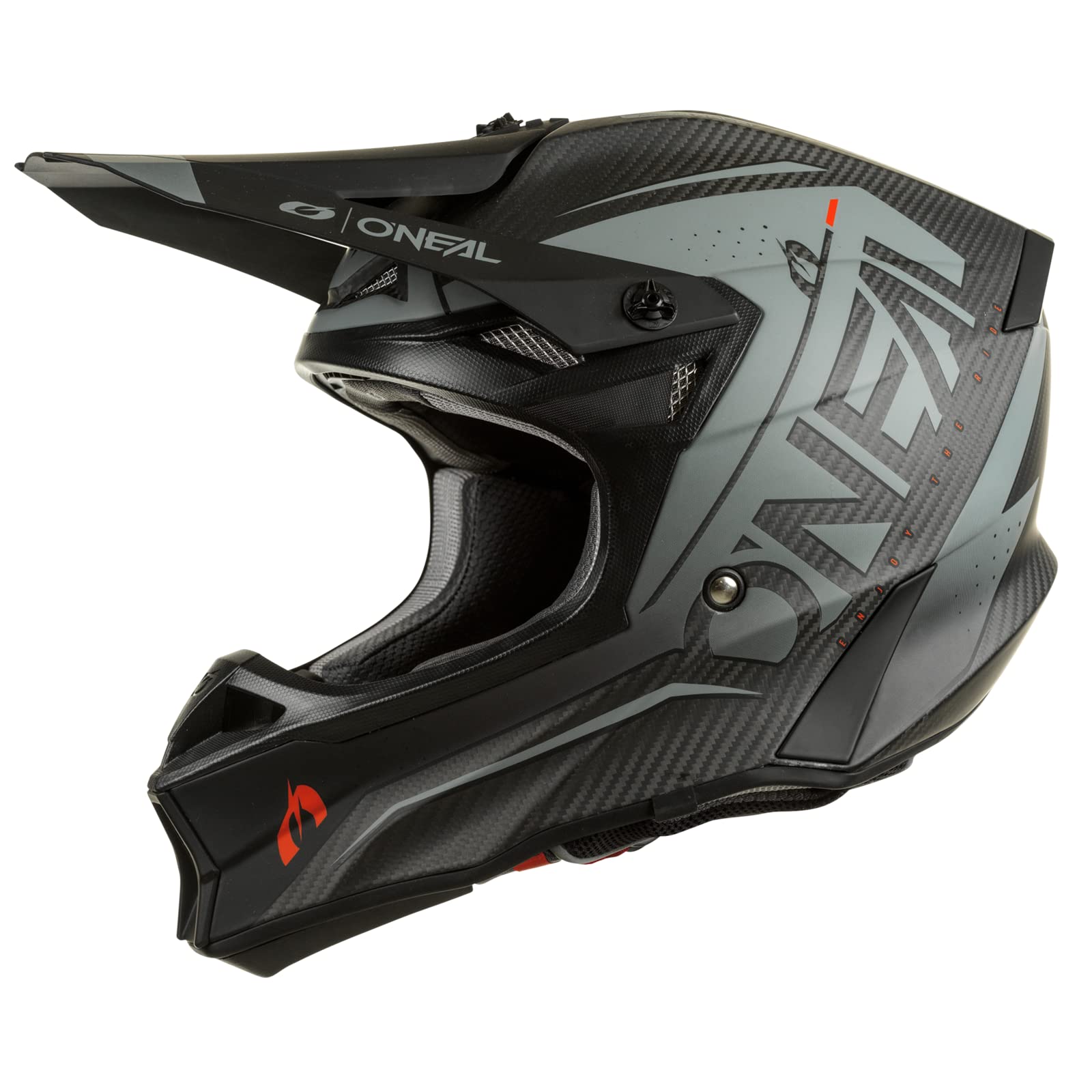 O'NEAL | Motocrosshelm | MX Enduro | Leichte Kohlefaserschale,Inklusive Helmtasche | 10SRS Carbon Helmet Prodigy V.22 | Erwachsene | Schwarz | Größe L von O'NEAL