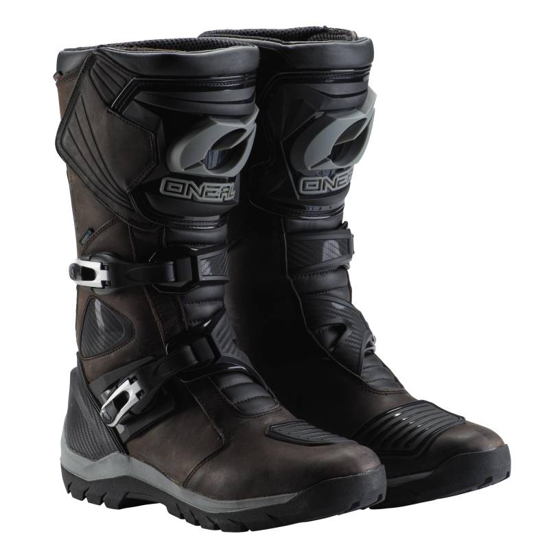 O'NEAL | Motorradstiefel | Enduro Adventure | Robuster & wasserdichter Tourenstiefel, Metallverstärkte Innensohle, Austauschbares Fußbett | Sierra Pro Boot | Erwachsene | Braun | Größe 42 von O'NEAL