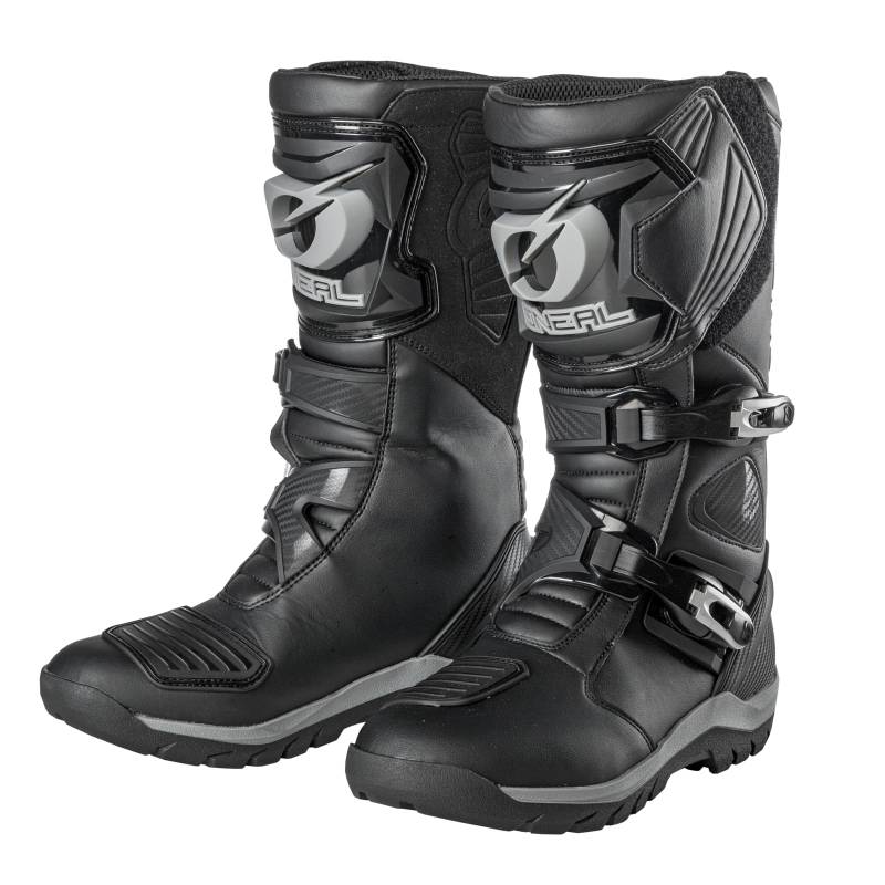 O'NEAL | Motorradstiefel | Enduro Adventure | Robuster & wasserdichter Tourenstiefel, Metallverstärkte Innensohle, Austauschbares Fußbett | Sierra Pro Boot | Erwachsene | Schwarz | Größe 44 von O'NEAL