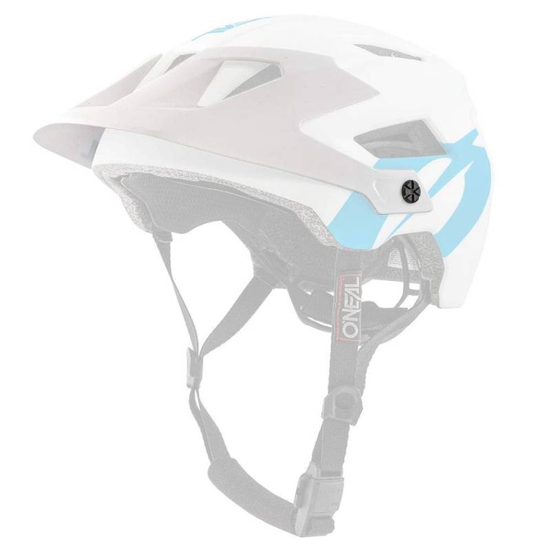 O'NEAL | Mountainbike-Helm-Ersatzteile | MTB Enduro Mountainbike | Ersatzschirm Defender Helm SOLID | Helmet Defender SOLID | Weiß | One Size von O'NEAL