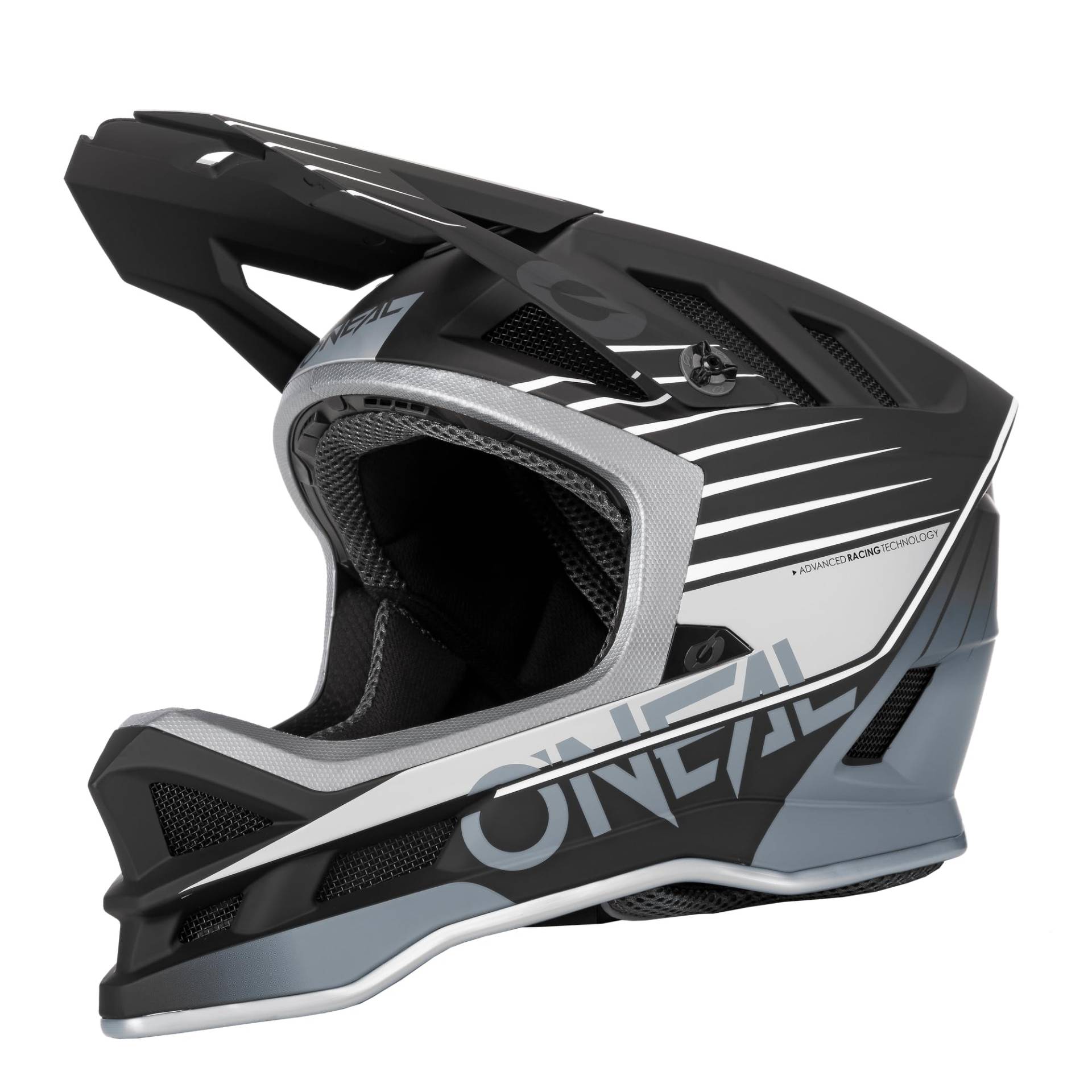 O'NEAL | Mountainbike-Helm | MTB Downhill | Dri-Lex® Innenfutter, Ventilationsöffnungen für Luftstrom, ABS Außenschale | Blade POLYACRYLITE Helmet Delta V.22 | Erwachsene | Schwarz Grau | Größe XS von O'NEAL