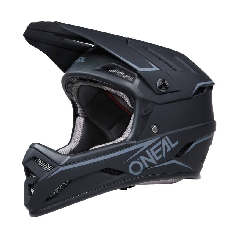 O'NEAL | Mountainbike-Helm | MTB Downhill | Nach Robustes ABS, Ventilationsöffnungen für Luftstrom & Kühlung, ABS Außenschale | Backflip Helmet Solid | Erwachsene | Schwarz | Größe XS von O'NEAL