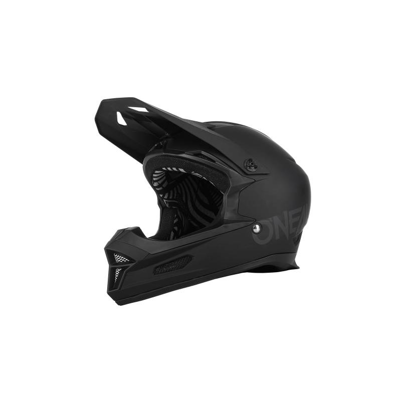 O'NEAL | Mountainbike-Helm | MTB Downhill | Robustes ABS, Ventilationsöffnungen für Luftstrom & Kühlung, ABS Außenschale | Fury Helmet SOLID | Erwachsene | Schwarz | Größe L von O'NEAL