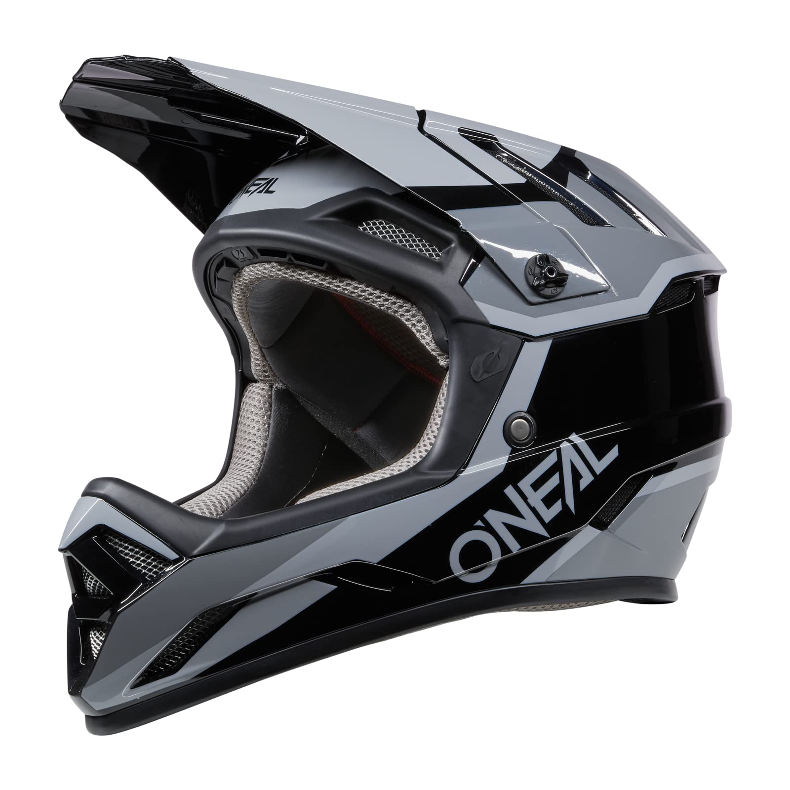 O'NEAL | Mountainbike-Helm | MTB Downhill | Robustes ABS, Ventilationsöffnungen für Luftstrom & Kühlung, ABS Außenschale | Backflip Helmet STRIKE | Erwachsene | Schwarz Grau | Größe S von O'NEAL