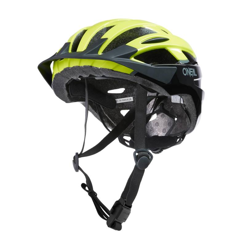 O'NEAL | Mountainbike-Helm | Urban Trail Riding | Leichtgewicht: nur 310g, große Ventilatoren zur Belüftung, Robustes ABS | Helmet Outcast Split V.22 | Erwachsene | Schwarz Neon-Gelb | L/XL von O'NEAL