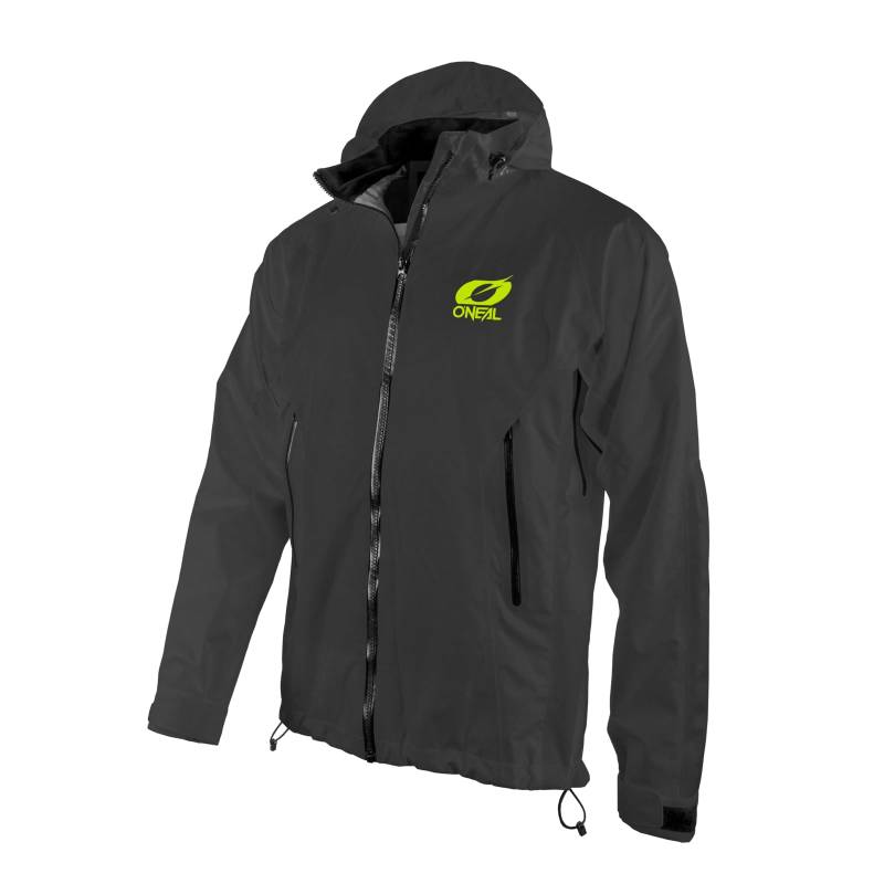 O'NEAL | Mountainbike-Jacke | MTB Mountainbike DH Downhill FR Freeride | Wasserdicht, Unterarmbelüftung, Soft-Touch-Material | Tsunami Rain Jacket | Erwachsene | Schwarz | Größe XXL von O'NEAL