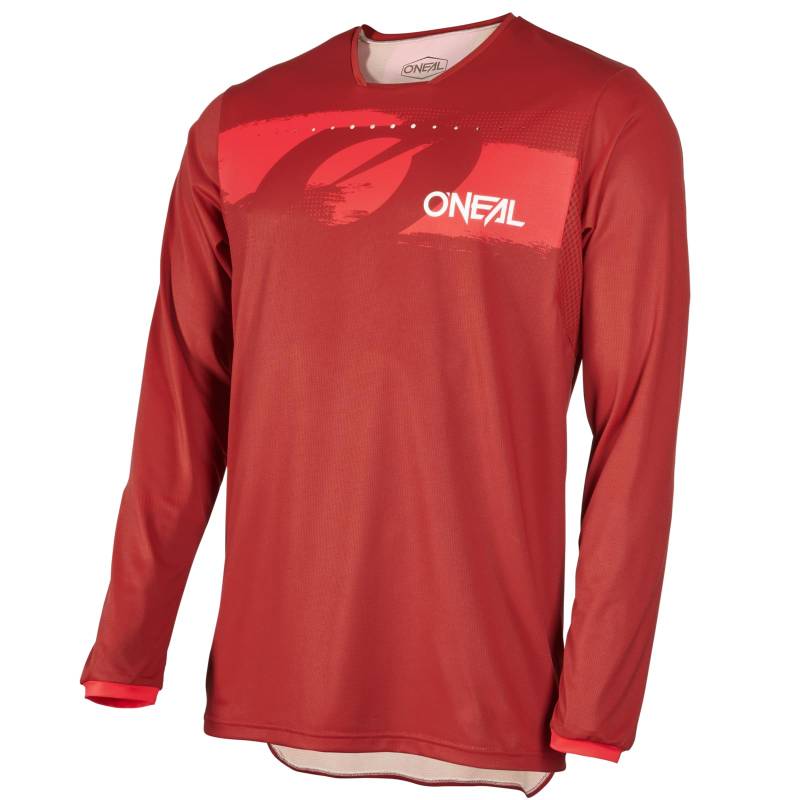 O'NEAL | Mountainbike-Trikot | MTB Mountainbike DH Downhill FR Freeride | Atmungsaktives Material, maximale Bewegungsfreiheit | Element FR Jersey Hybrid V.24 | Erwachsene | Rot | Größe XXL von O'NEAL