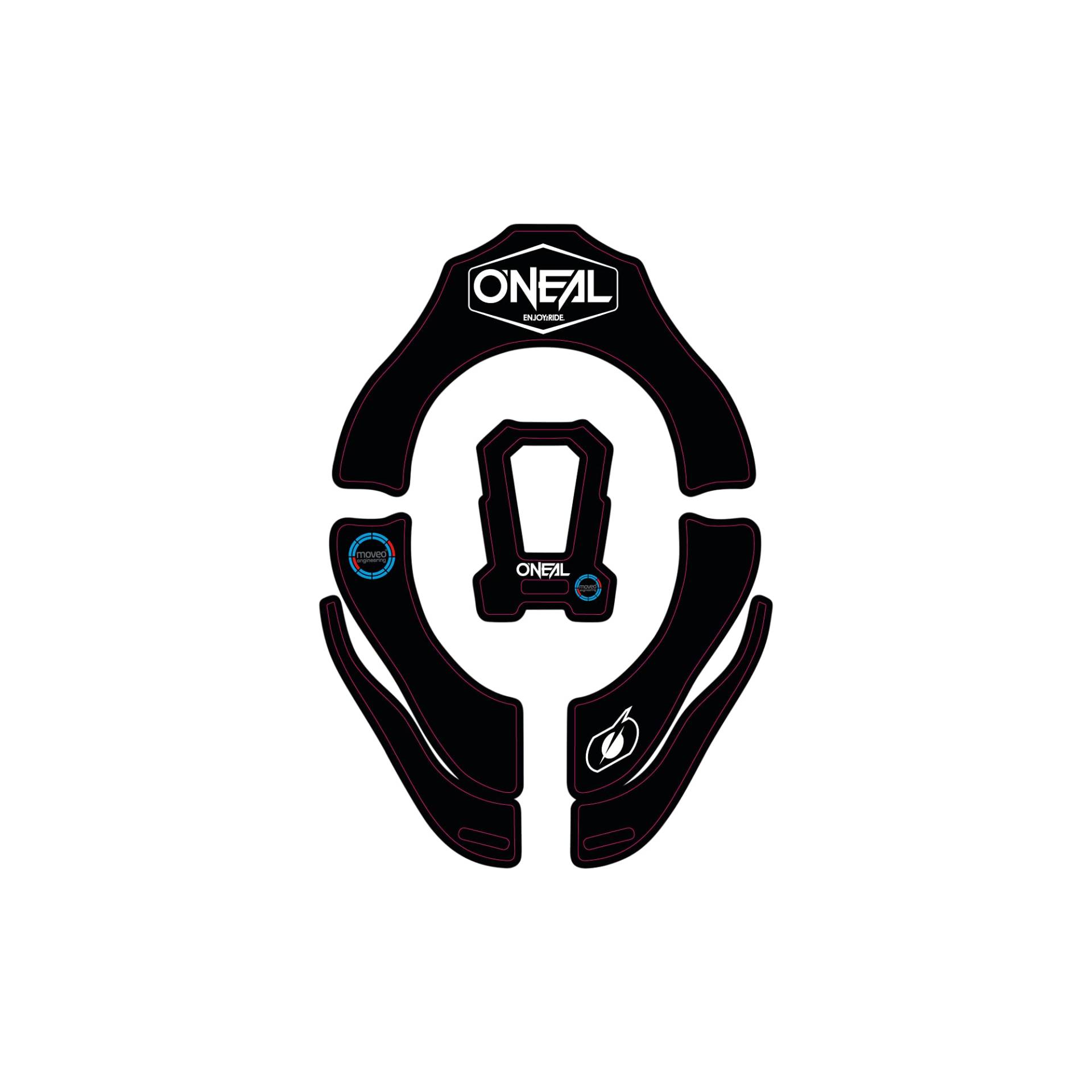 O'NEAL | Protektoren-Aufkleber | Motocross Enduro | TRON Neckbrace Aufkleber, 50% PET, 50% pflanzliche Faser | TRON Design Sticker Solid | Schwarz | One Size O'NEAL | Protektoren-Aufkleber | Motocross Enduro | TRON Neckbrace Aufkleber, 50% PET, 50% pflanzliche Faser | TRON Design Sticker Solid | Schwarz | One Size von O'NEAL