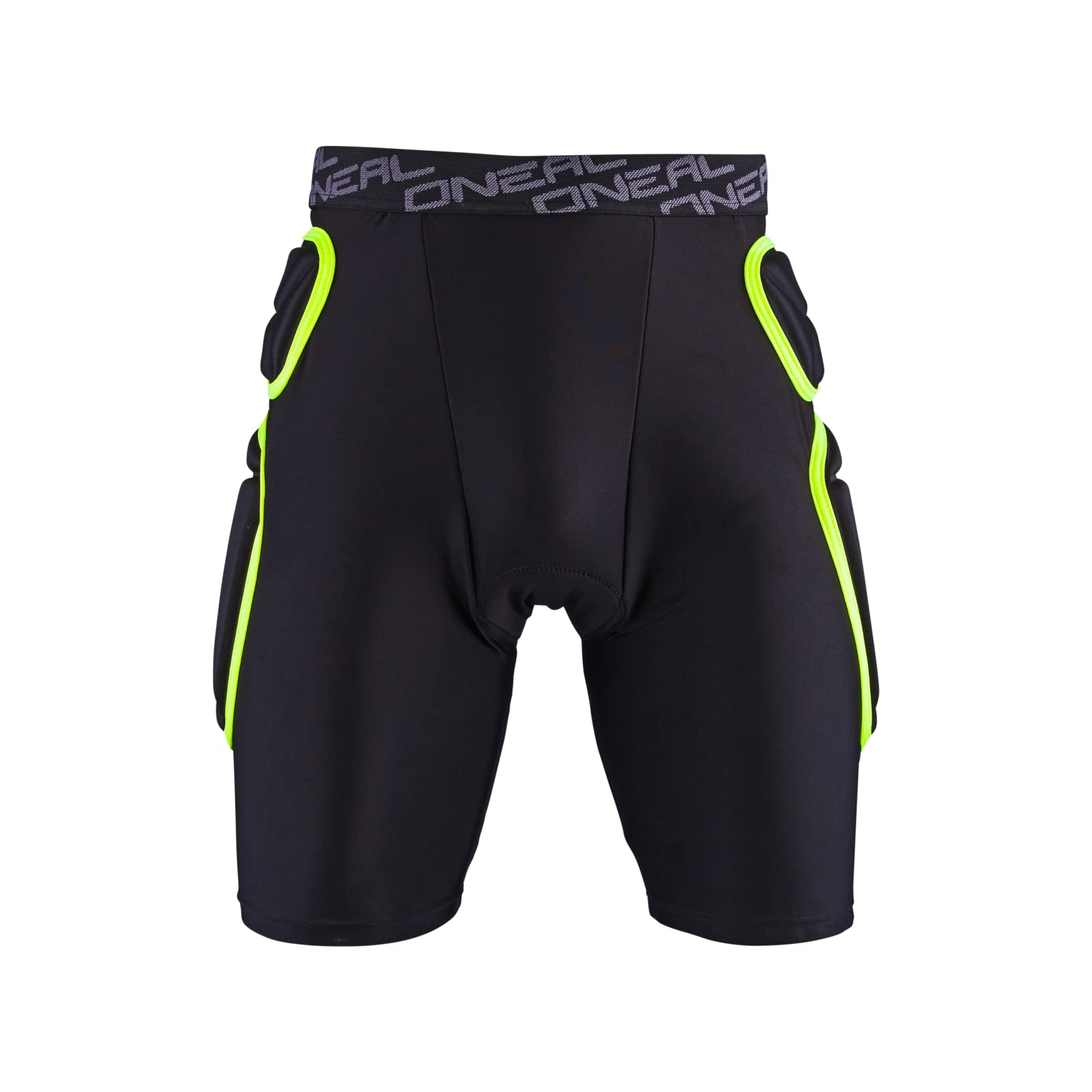 O'NEAL | Protektoren-Hose | Motocross Enduro Motorrad | Beständiger High-Density EVA Schaum, Integrierte Belüftungspads, elastischer Taillenbereich| Trail Short | Erwachsene | Schwarz Lime | Größe XXL von O'NEAL