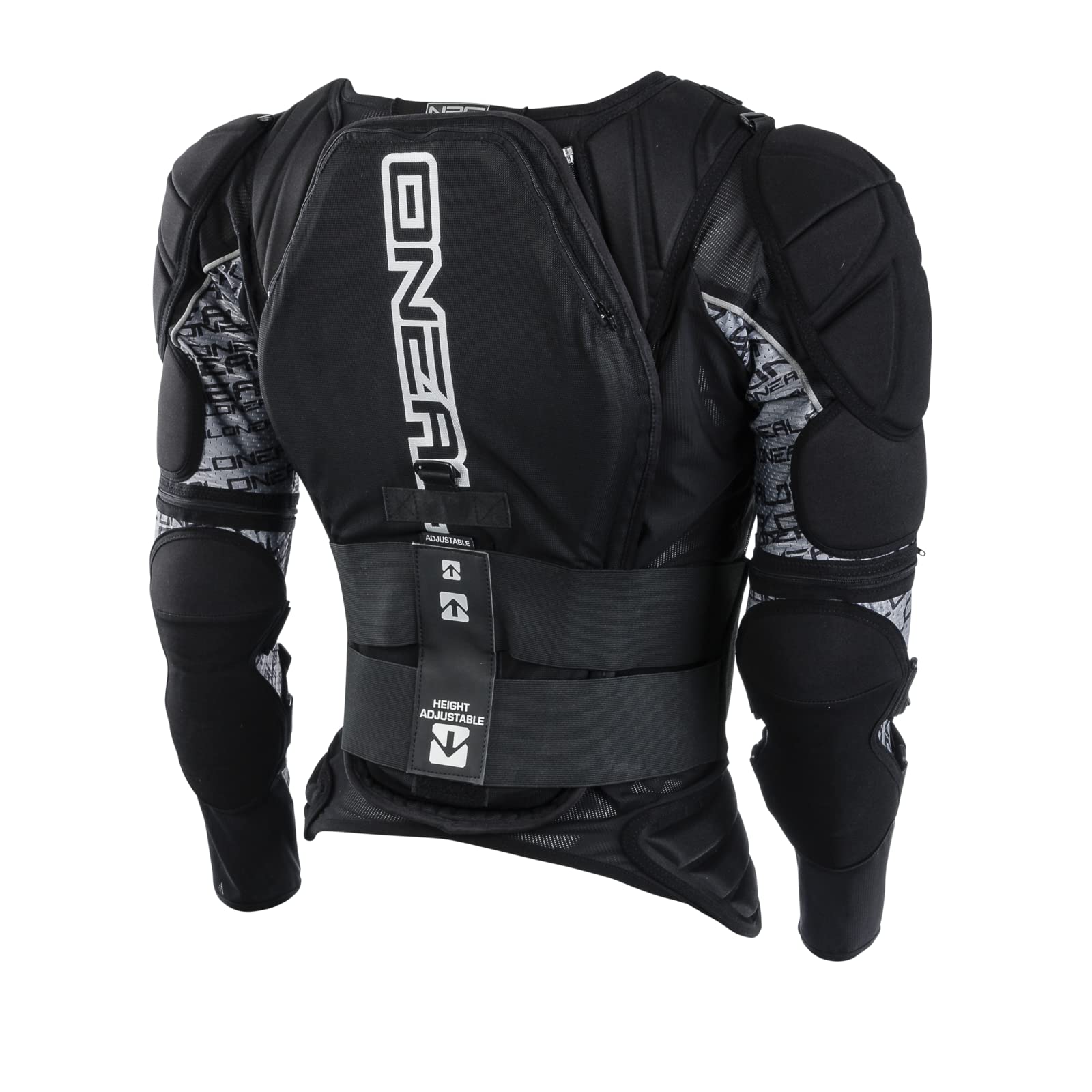 O'NEAL | Protektoren-Jacke | Motocross Enduro | Rückenprotektor mit IPX® Schaum, elastischer Nierengurt, Umfangreiche Mesh-Belüftung | MADASS Moveo Protector Jacke | Erwachsene | Schwarz | Größe M von O'NEAL