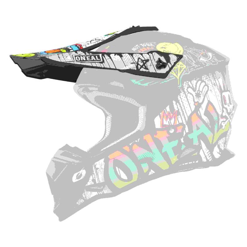 O'NEAL Unisex-Adult Rancid Visor, Schwarz, L von O'NEAL