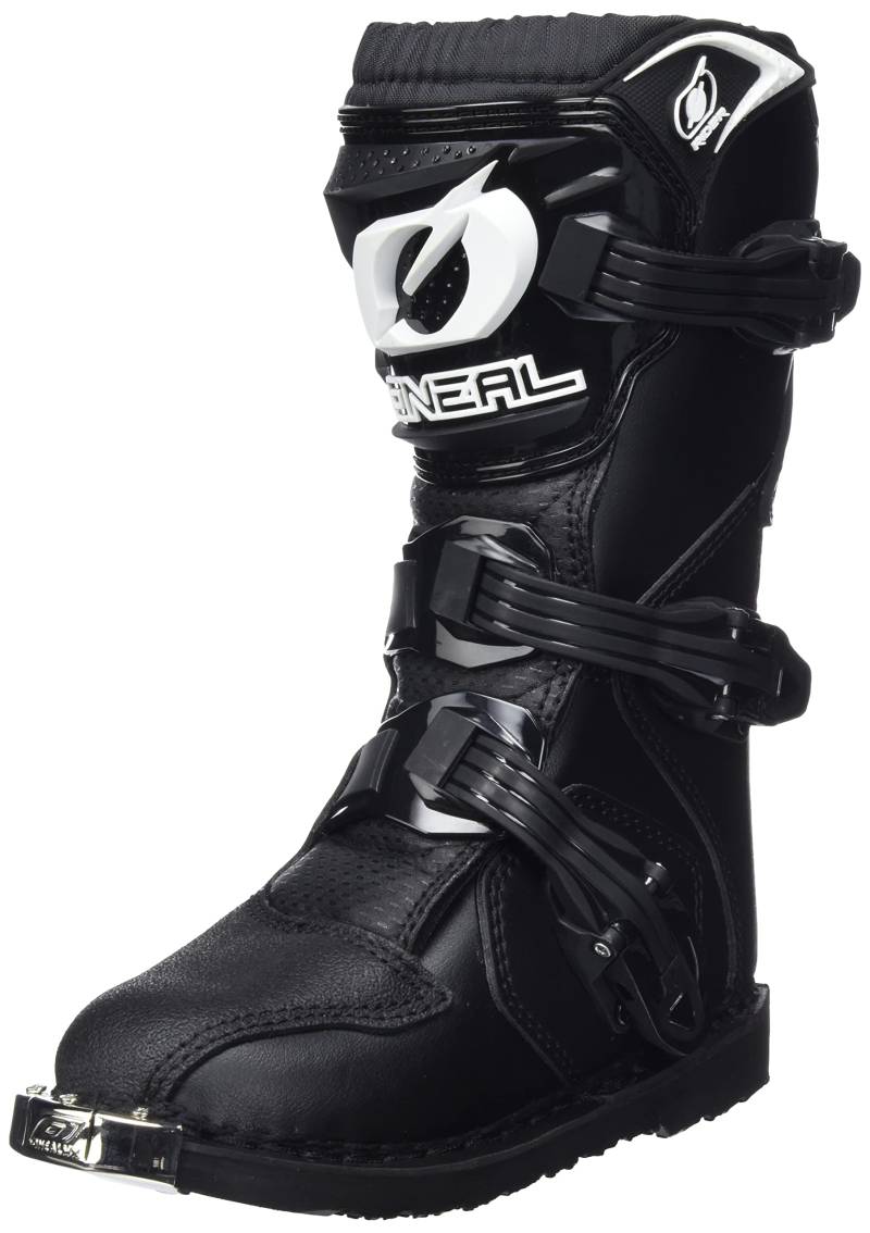 O'NEAL | Motocross-Stiefel | MX Enduro | Sohlenschutz aus Metall, Bequemes Air-Mashgewebe, leicht verstellbare Verschlussschnallen | Rider Boot EU | Erwachsene | Schwarz | Größe 43/10 von O'NEAL