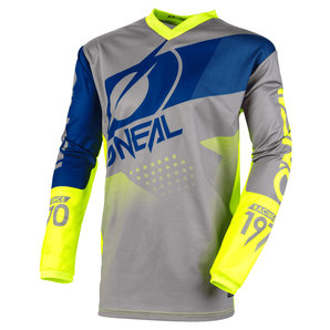 O'Neal Element Factor Motocross Jersey Grau Blau Gelb O'Neal Element Factor Motocross Jersey Grau Blau Gelb von O'Neal