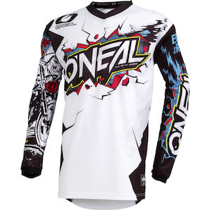 O'Neal Element Villain Jersey Shirt Weiss Schwarz von O'Neal