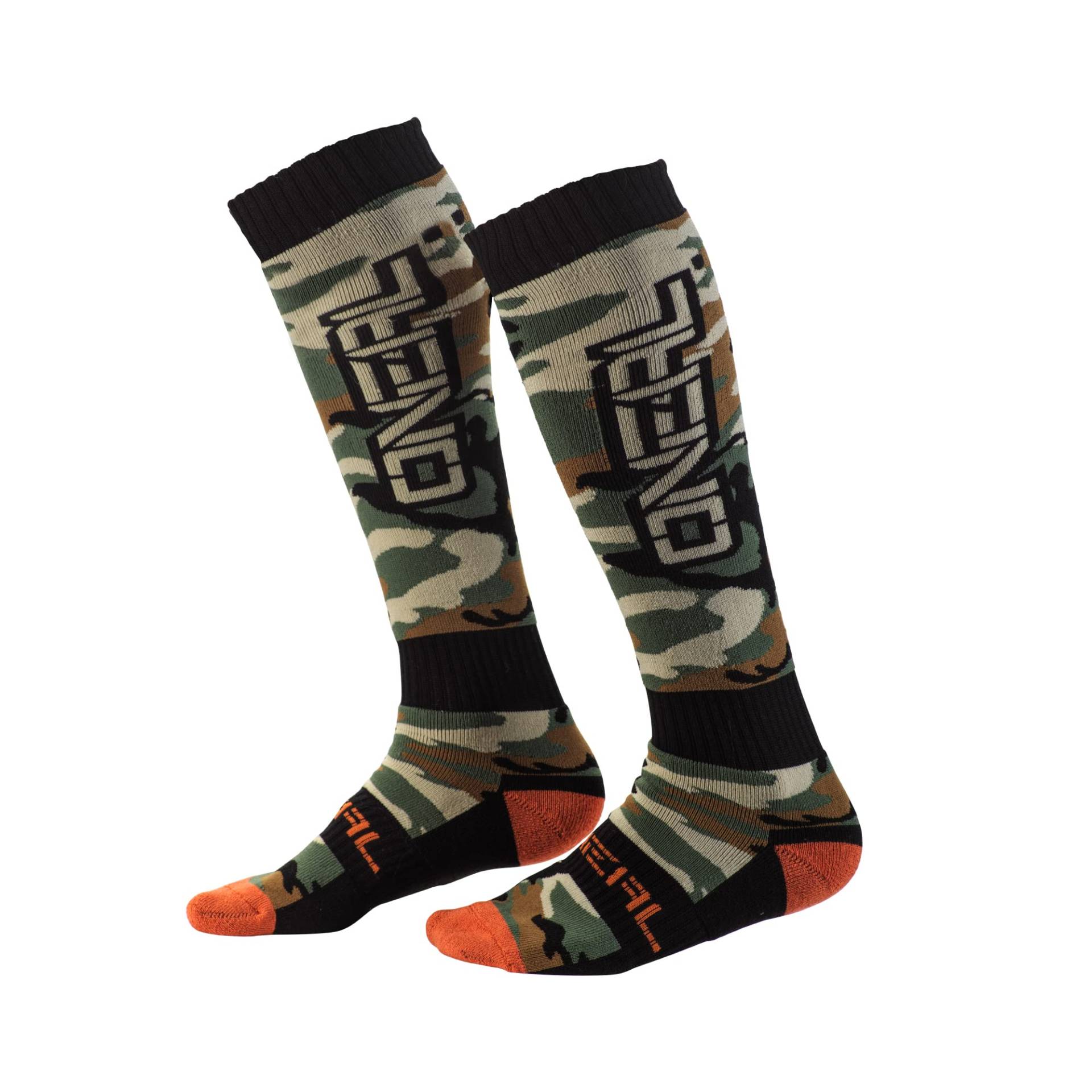 O'NEAL | Motocross-Socken | Motorrad Enduro | Schweißabsorbierendes Material, Verstärkte Maschen, Strapazierfähiges Material | PRO MX Sock WOODS CAMO | Schwarz Grün | One Size von O'NEAL