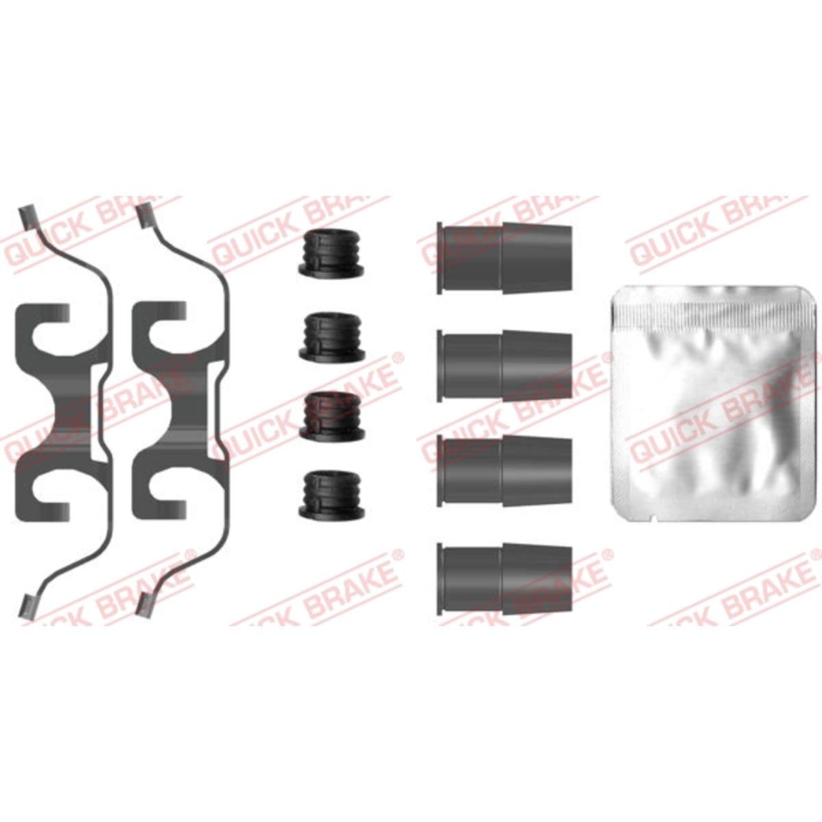Zubehörsatz Bremsbeläge Hinten von Quick Brake (109-0085) Zubehörsatz Bremsanlage Zubehörsatz Bremsbeläge Hinten von Quick Brake (109-0085) Zubehörsatz Bremsanlage von O.J.D. QUICK BRAKE