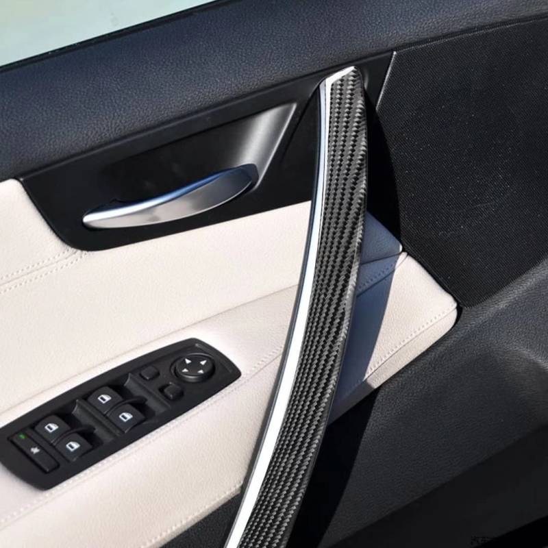 OAD 4 Stück/Set Kohlefaser Auto Innenraum Zubehör Tür Drückgriff Rahmen Abdeckung Verkleidung für BMW X3 E83 2004–2010 von OAD