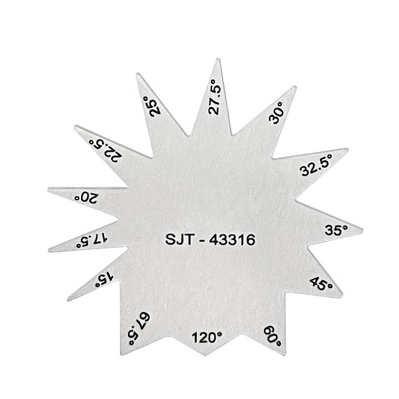 OAJABBGE Winkelmesser Metallbearbeitungsschraubengewinde Tragbare Edelstahl Schneidwinkel Gage Messinstrument von OAJABBGE
