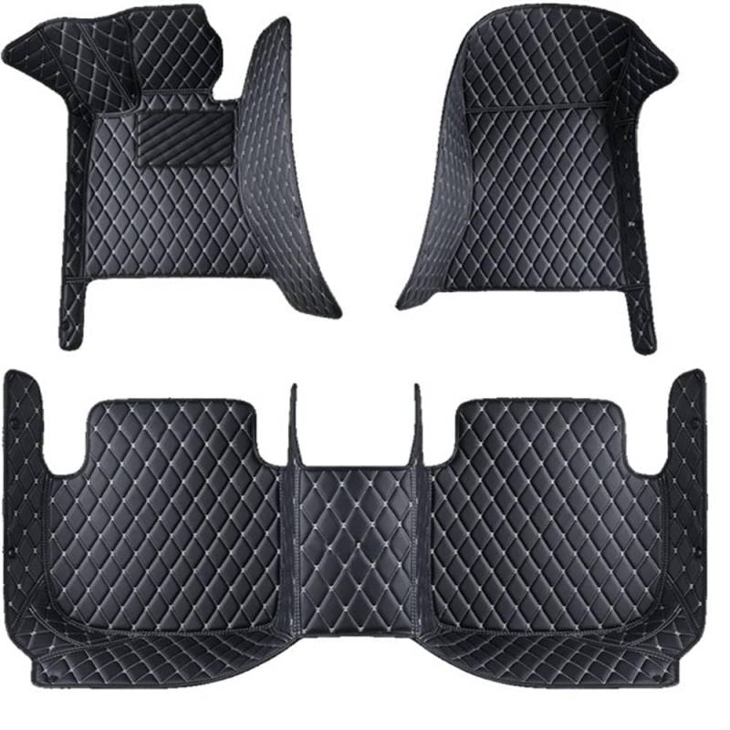 Auto Fußmatten für Volkswagen VW EOS 2005-2023,Matten Leather Floor Liners wasserdichte Teppiche Antirutschmatten Allwetterabdeckung Innenzubehör,C von OBABO