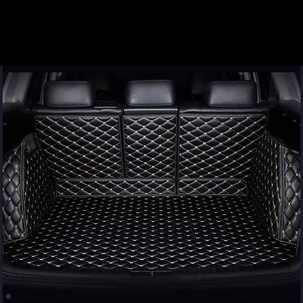 Auto Leder All Inclusive Kofferraummatte für Jaguar XE 2014-2020,Wasserdicht Antirutsch Kofferraumwanne Schutzmatte Vollabdeckung Matten Teppiche Zubehör,C von OBABO