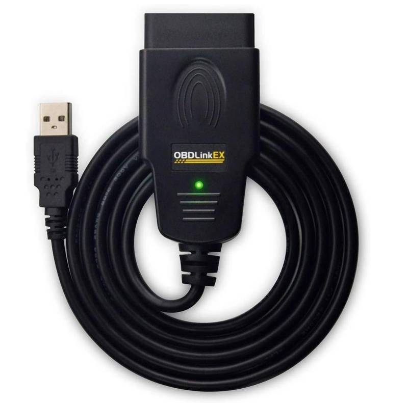 OBDLink ScanTool EX USB – Professionelles Auto-Diagnosegerät für mehrere Marken, batteriebetrieben – kompatibel mit OBD2/RenoLink/ForScan/MultiECUScan, Windows 10 von OBDLINK