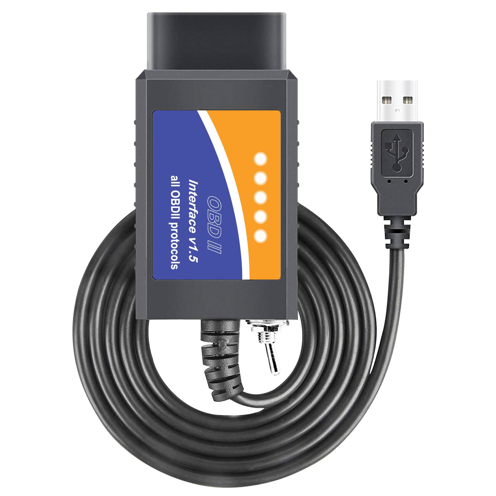 FORScan ELMconfig Professionelles OBDII Diagnosegerät Auto OBD2 Adapter für Windows, Auto diagnose Codierungs Tool mit (MS/HS) CAN-Schalter für Ford Lincoln Mazda Mercury-Serie Fahrzeuge von OBDMONSTER