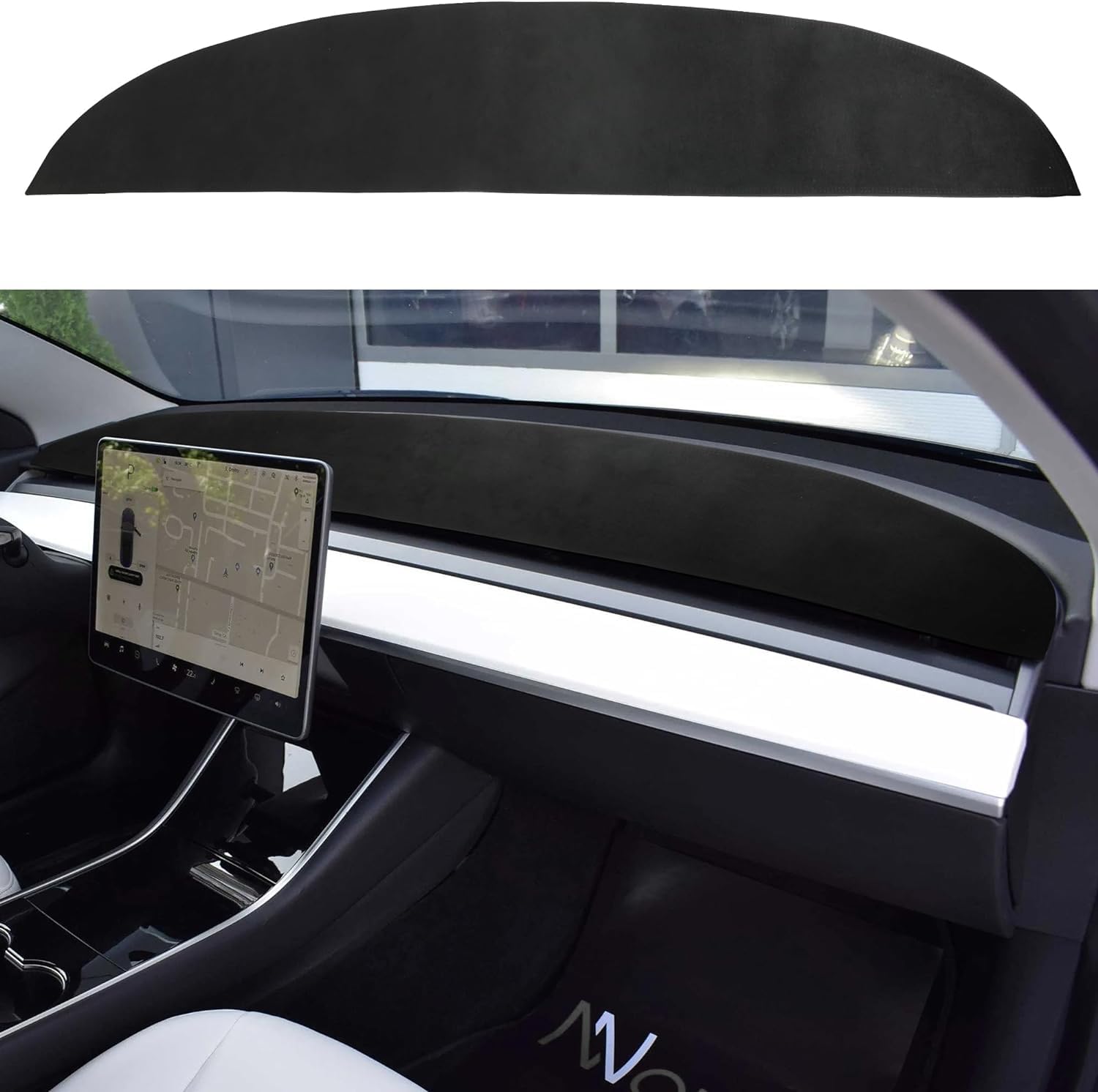 OBEST Armaturenbrett Abdeckung für Tesla Model Y Model 3 2017–2023 Auto-Armaturenbrett-Abdeckung Armaturenbrett Schutzmatte Abdeckung Sonnenblende Tesla Zubehör von OBEST