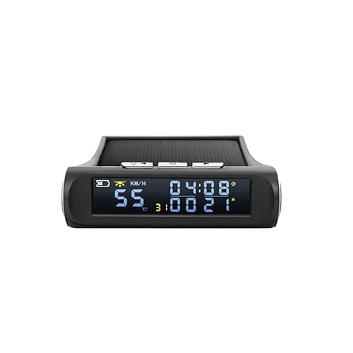 OBEST GPS Smart Instrument, Auto Head up Display, Drahtloser TPMS-Monitor mit 4 Externen Sensoren, Geeignet für Verschiedene Modelle von Auto SUV von OBEST