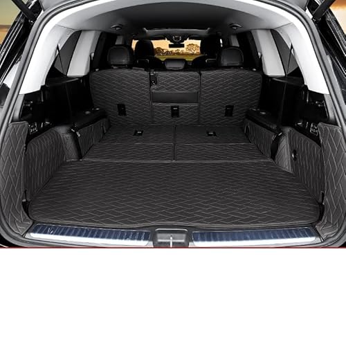 Auto-Kofferraummatte Für Mercedes Gls X167 Kofferraummatte Gls 2020 Gle W167 450/AMG 500e Leder-Kofferraumzierstreifen Antirutsch Kofferraum Mats (Farbe : for gls x167, Größe : A) von OBIOZZ