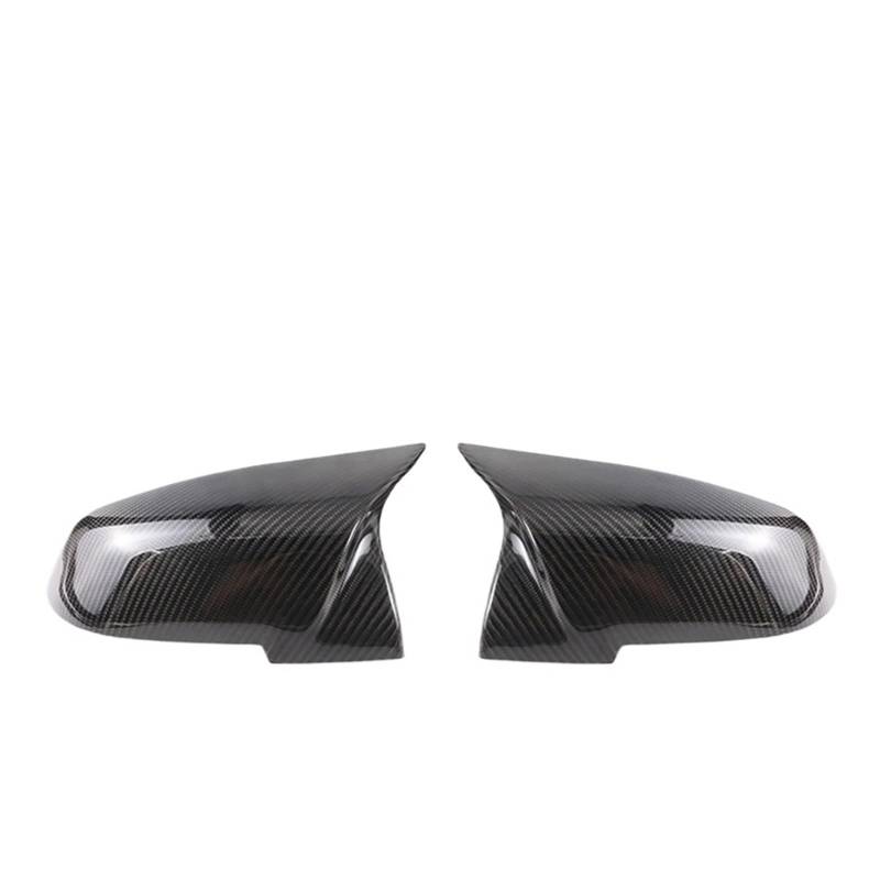 Auto Carbon Fiber Seitenspiegel Abdeckung | Kompatibel Mit BMW 1 2 4 3er GT F20 F21 F22 F23 F30 F31 F32 F33 F34 F35 F36 X1 E84 M2 F87 2014-2019 | Ersetzen Carbon Fiber Spiegel Abdeckung von OBLIBQOE