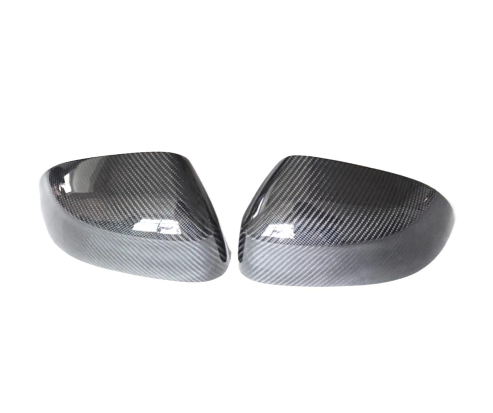 Auto-Rückspiegelkappe Aus Kohlefaser | Kompatibel Mit BMW X3 X4 X5 X6 F15 F16 F25 F26 2014-2019 | Autozubehör-Bodykit(Carbon fiber color) von OBLIBQOE