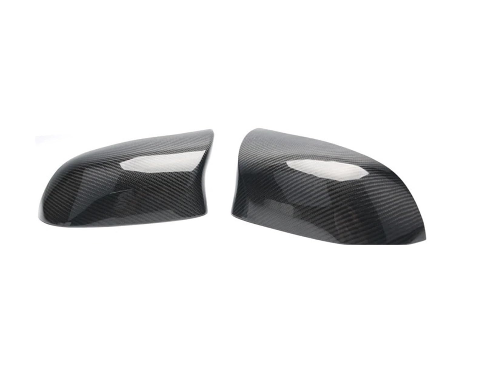 Auto-Rückspiegelkappe Aus Kohlefaser | Kompatibel Mit BMW X3 X4 X5 X6 F15 F16 F25 F26 2014-2019 | Autozubehör-Bodykit(Style Carbon) von OBLIBQOE