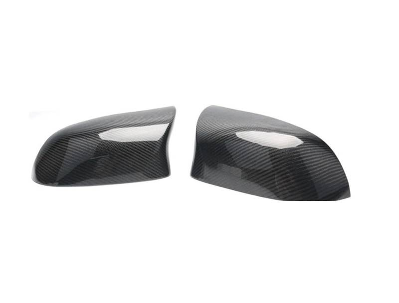 Auto-Rückspiegelkappe Aus Kohlefaser | Kompatibel Mit BMW X3 X4 X5 X6 F15 F16 F25 F26 2014-2019 | Autozubehör-Bodykit(Style Carbon) von OBLIBQOE