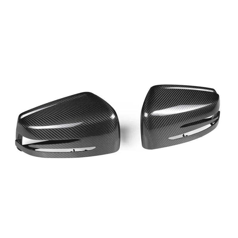 Echte Trockene Kohlefaser-Rückspiegelabdeckungen | Kompatibel Mit Benz W463 W166 W166 R251 AMG 2010-2019 | Auto-Kohlefaser-Seitenspiegelabdeckung von OBLIBQOE