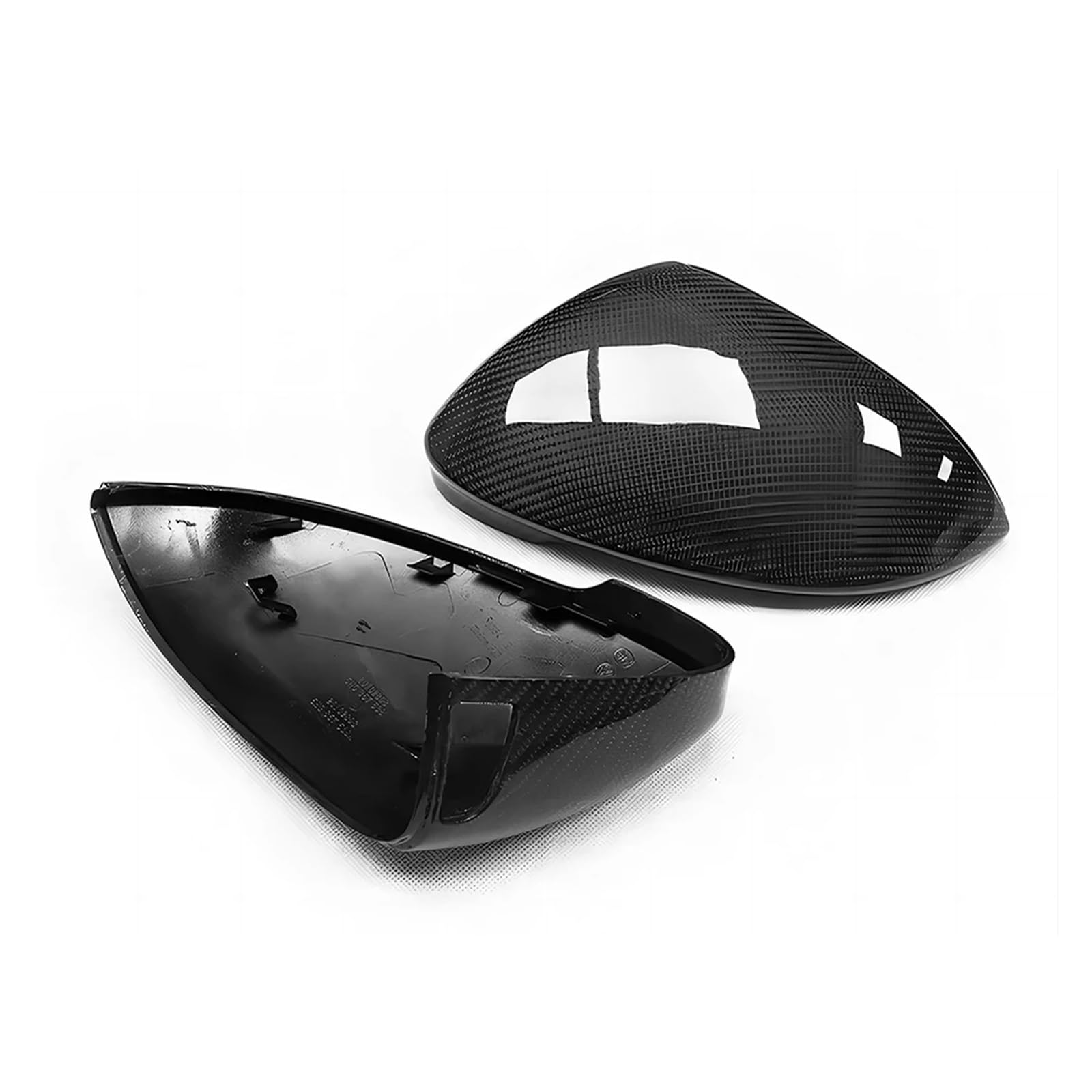 Ersatz-Abdeckungskappe For Die Rückspiegel | Kompatibel Mit VW Golf 8 MK8 R GTI 2020-2023 | Auto-Gehäuseschale Aus Kohlefaser(No Assist) von OBLIBQOE