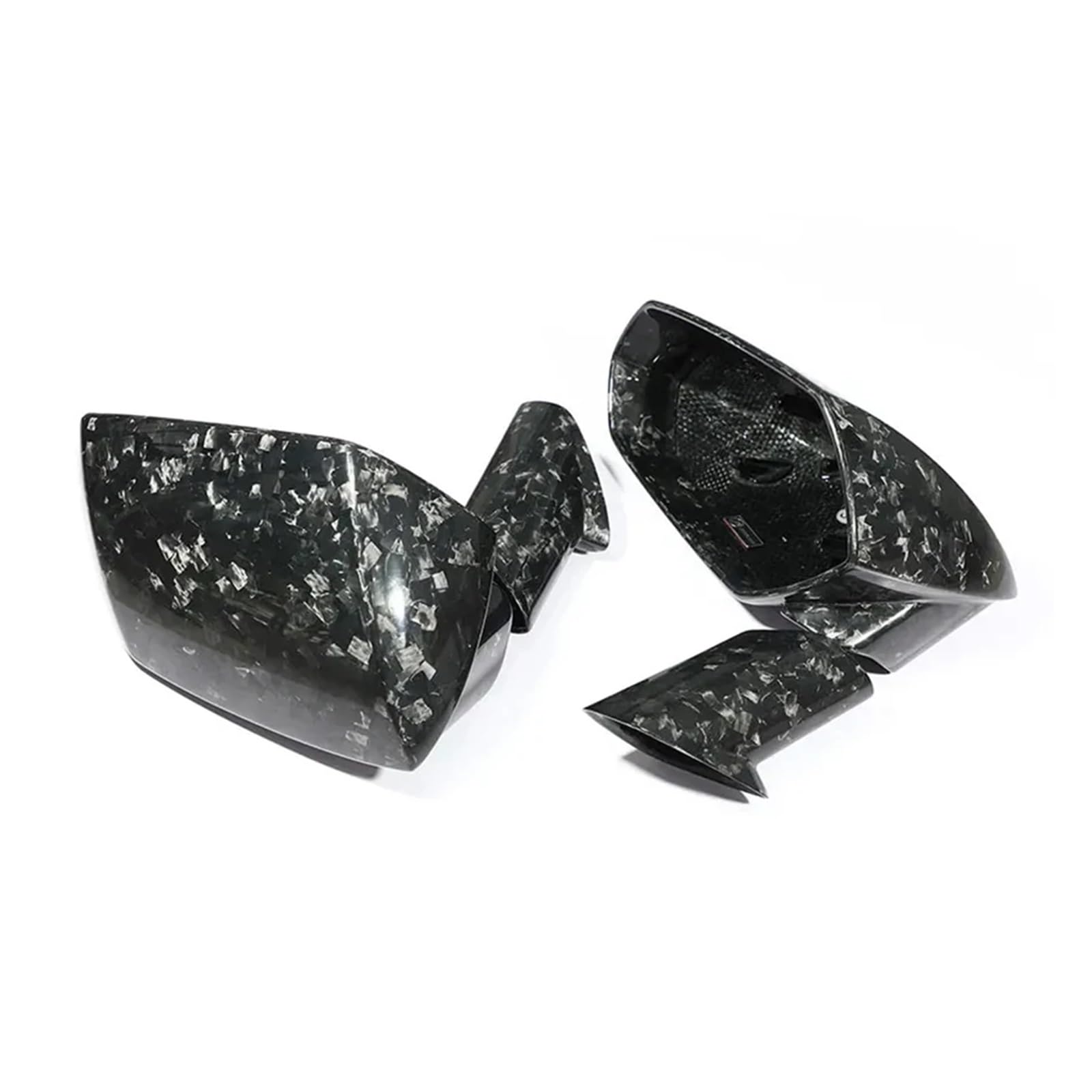 Karosserie-Kit For Rückspiegelgehäuse Aus Trockenem Carbon | Kompatibel Mit Lamborghini Aventador LP700 LP720 LP750 700 720 | Rückspiegelabdeckung Im Zusatz-/Ersatzstil(Forged Carbon) von OBLIBQOE