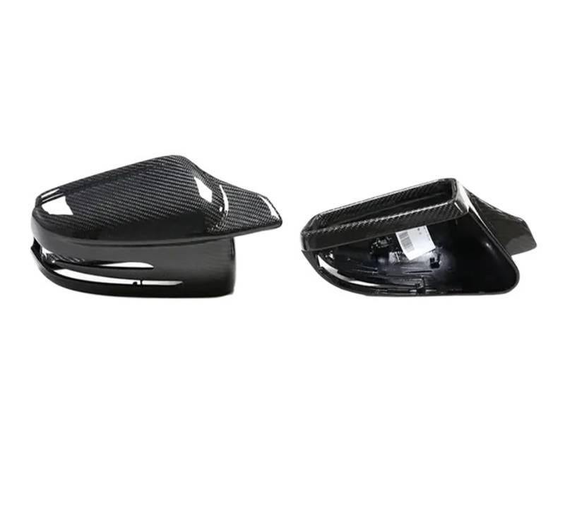 Rückspiegelgehäuse Aus Echtem Carbon | Kompatibel Mit Benz ACE CLA W176 W204 W212 W117 C63 2010-2019 | Rückspiegelkappe(Carbon fiber color) von OBLIBQOE