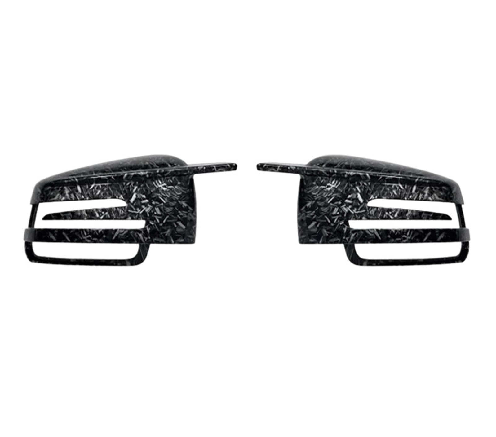 Rückspiegelgehäuse Aus Echtem Carbon | Kompatibel Mit Benz ACE CLA W176 W204 W212 W117 C63 2010-2019 | Rückspiegelkappe(Forged Carbon) von OBLIBQOE