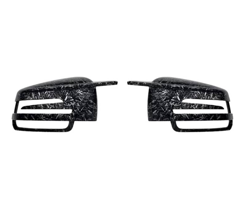 Rückspiegelgehäuse Aus Echtem Carbon | Kompatibel Mit Benz ACE CLA W176 W204 W212 W117 C63 2010-2019 | Rückspiegelkappe(Forged Carbon) von OBLIBQOE
