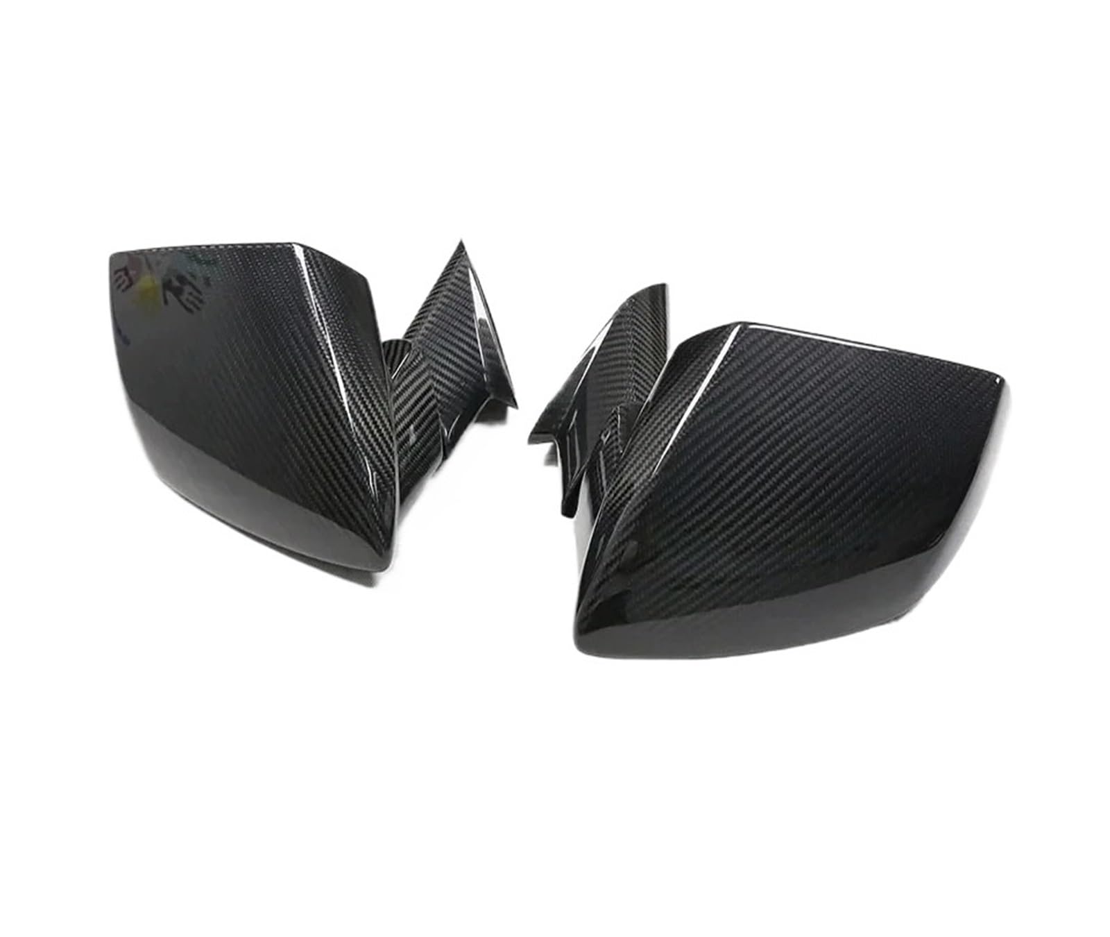 Rückspiegelgehäuseabdeckung Aus Trockener Kohlefaser | Kompatibel Mit Lamborghini Huracán EVO Gallardo LP580 LP610 LP550 570 610 | Muscheln Rückspiegelkappe(Twill Dry Carbon) von OBLIBQOE