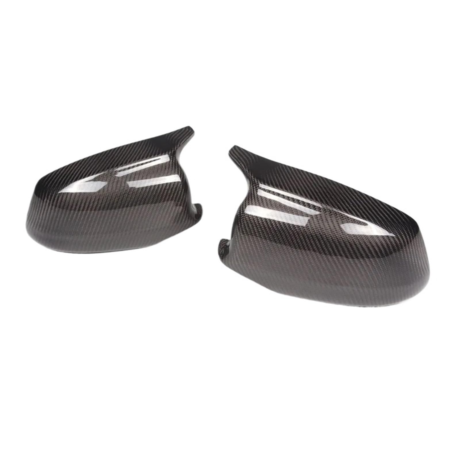 Seitenspiegel-Abdeckkappen Aus Echtem Carbon | Kompatibel Mit BMW 5 Serie F10 F11 F18 525 530 2009-2013 | Rückspiegelgehäuse-Abdeckung, Autozubehör(Style Carbon) von OBLIBQOE