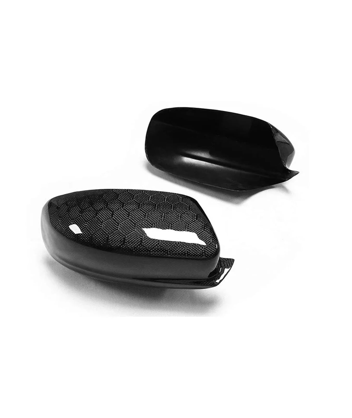 Seitentür-Rückspiegelabdeckung Aus Kohlefaser/Vollcarbon | Kompatibel Mit Dodge Charger 2011-2021 | Auto-Ersatz-Rückspiegelabdeckungen(Style B hexagon) von OBLIBQOE