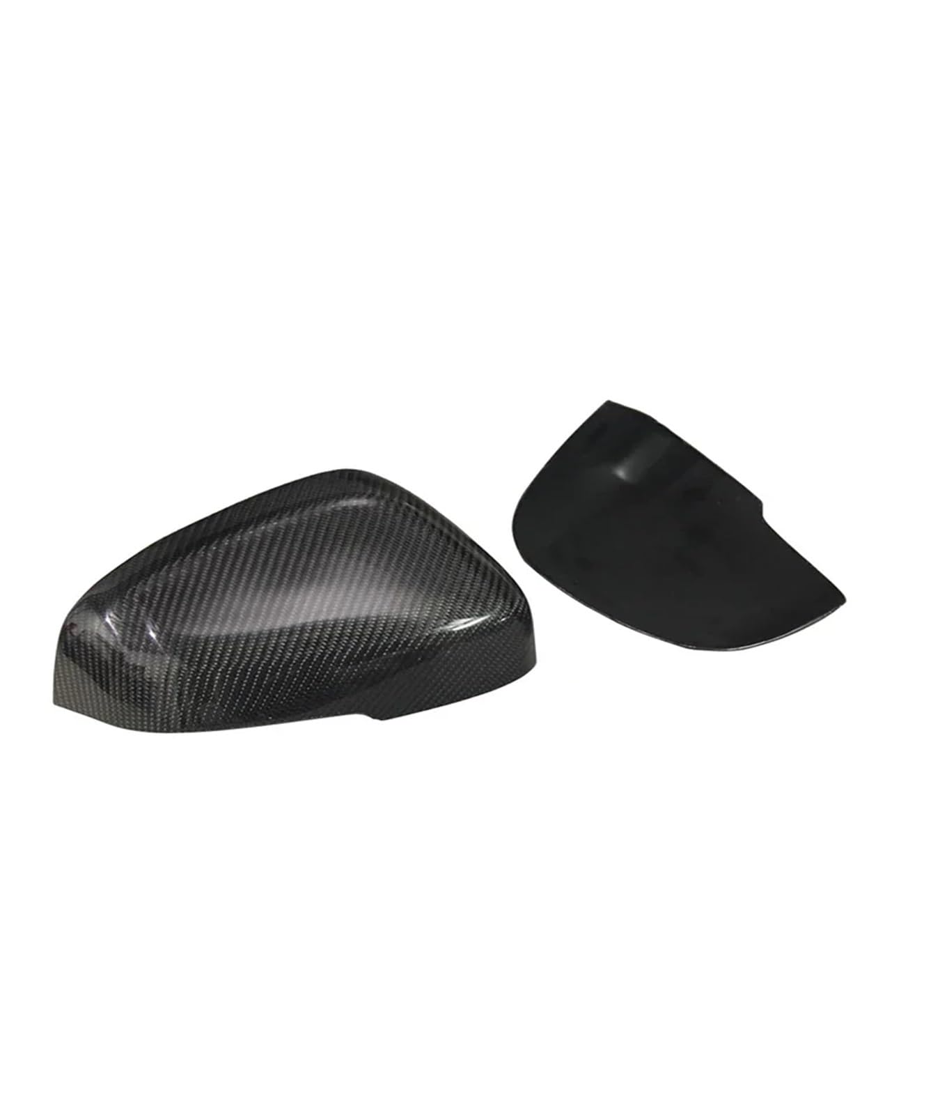 Spiegelabdeckung Aus ABS Und Kohlefaser | Kompatibel Mit Volvo V40 V60 S60 2012-2017 | Ersatzkappe For Die Seitenspiegelabdeckung(A add on) von OBLIBQOE
