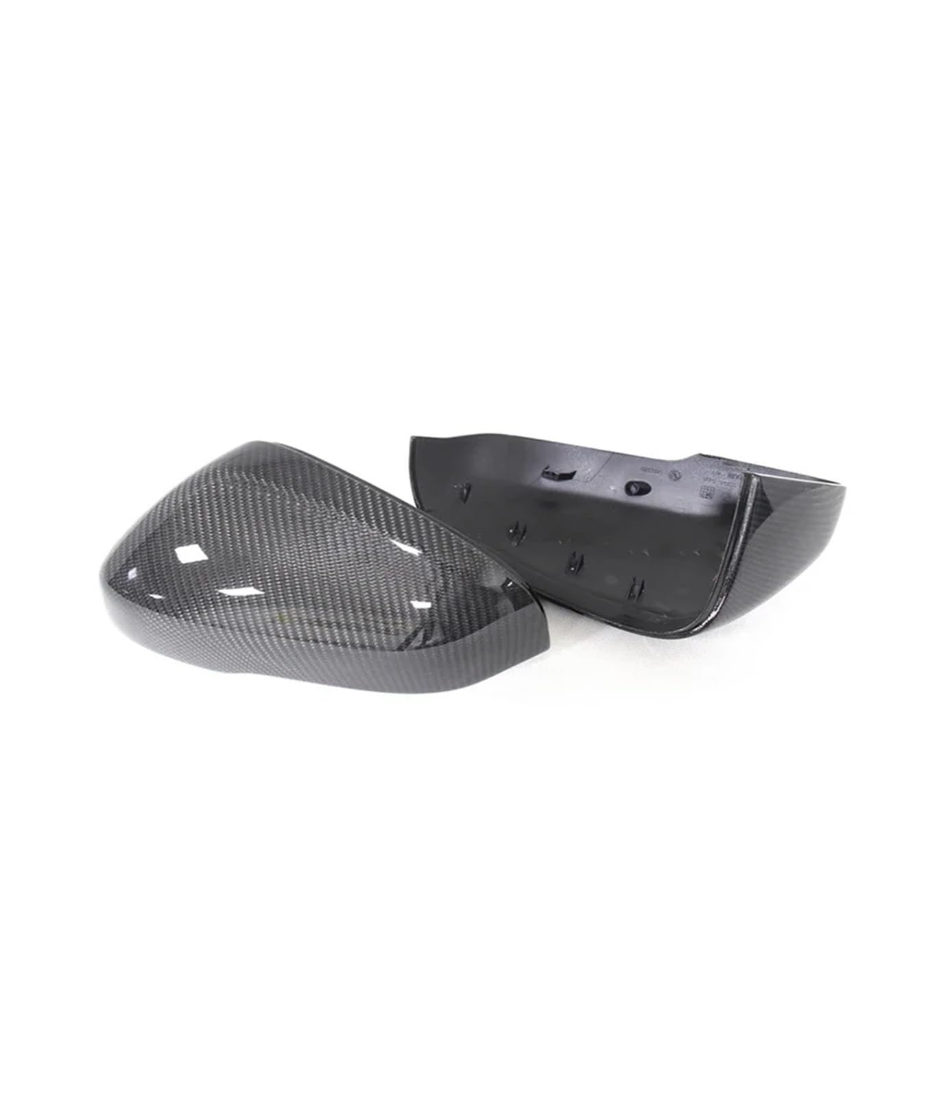 Spiegelabdeckung Aus ABS Und Kohlefaser | Kompatibel Mit Volvo V40 V60 S60 2012-2017 | Ersatzkappe For Die Seitenspiegelabdeckung(B replacement) von OBLIBQOE