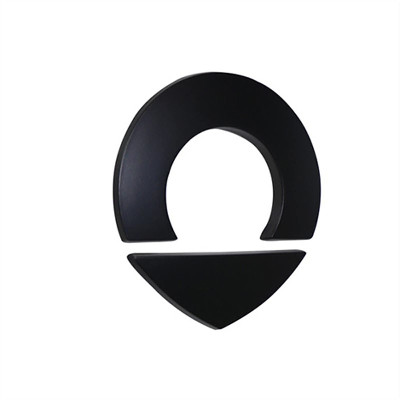 OCASES Auto Vorne Hinten Logo Aufkleber 3D ABS Exter Dekoration Emblem Molding Modifikation Für Smart 451 453 Fortwo Forfour Schmücken (Color : Black Logo) von OCASES