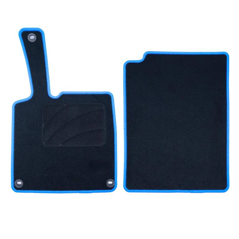 OCC Design Passgenaue Fußmatte für TWO 451 (2007-2014), 2 Stück, mit Borte, Blau von OCC DESIGN