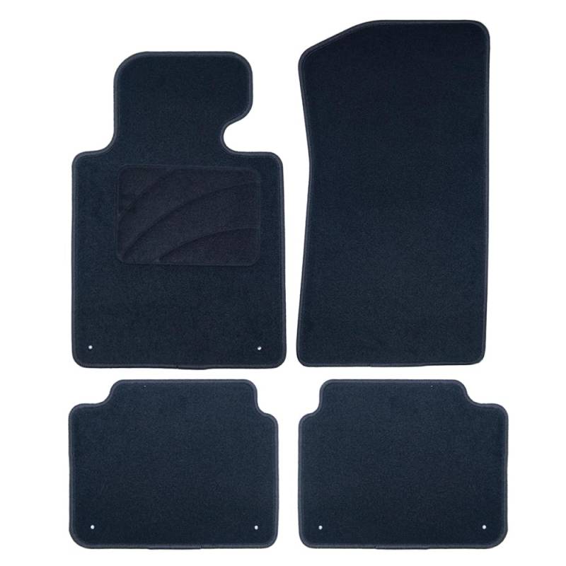 OCC DESIGN - Custom Fußmatten, kompatibel mit BMW E46 CABRIO (2000-2007), hochwertiger Teppich, Velours/Polypropylen, Original Verankerung, rutschfester Rücken, Fersenschale, 4 Stück von OCC DESIGN
