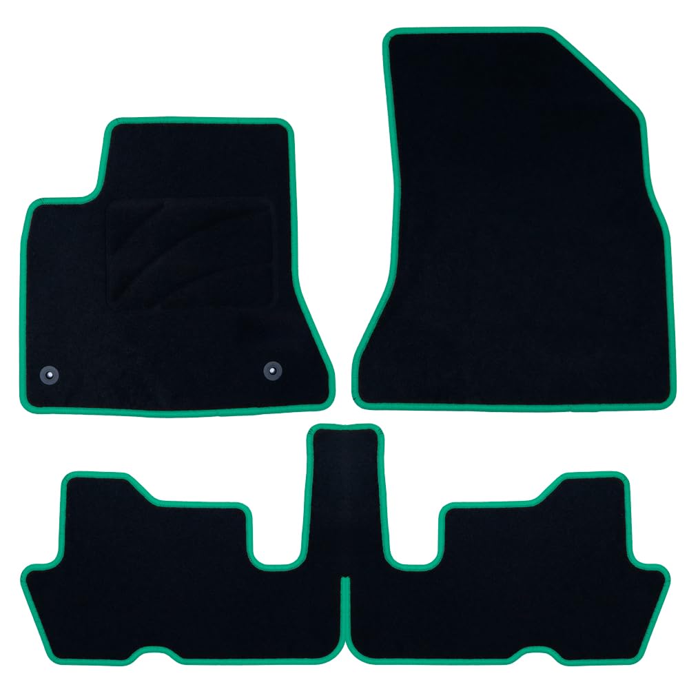 OCC Design - Fußmatten, kompatibel mit Citroen C4 Picasso (2006-2013), Velours/Polypropylen, Original Anker, rutschfester Rücken, Fersenkappe, 4 Stück von OCC DESIGN