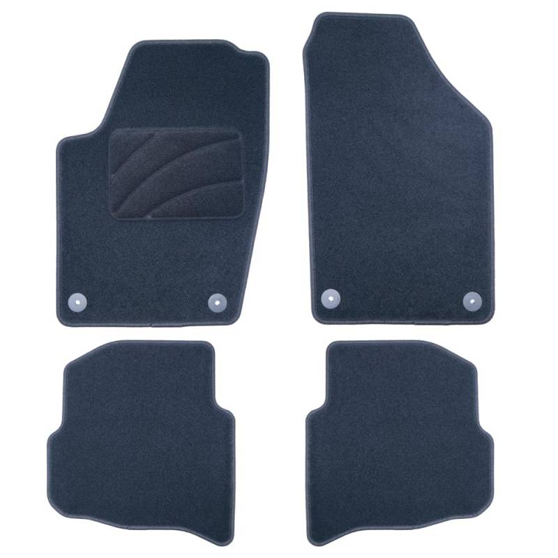 OCCDESIGN Passgenaue Fußmatte, kompatibel mit Volkswagen Polo (2001-2009), 5 Stück von OCC DESIGN