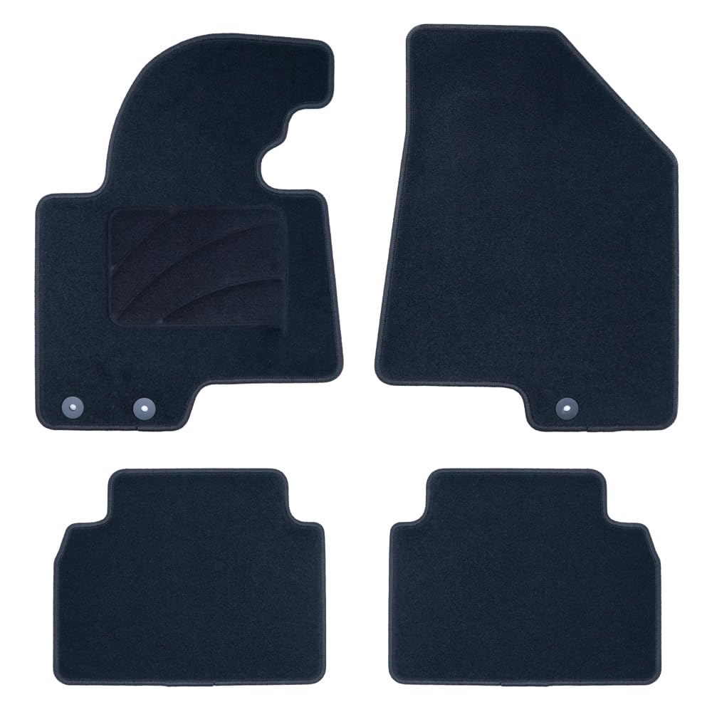 OCC DESIGN - Fußmatten, maßgefertigte Teppiche, kompatibel mit Kia Sportage (2010-2016), hochwertiger Teppich, Velours/Polypropylen, Original Anker, rutschfester Rücken, Fersenkappe, 4 Stück von OCC DESIGN